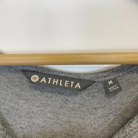 Athleta Gray Long Sleeve Top - Picture 3 of 10